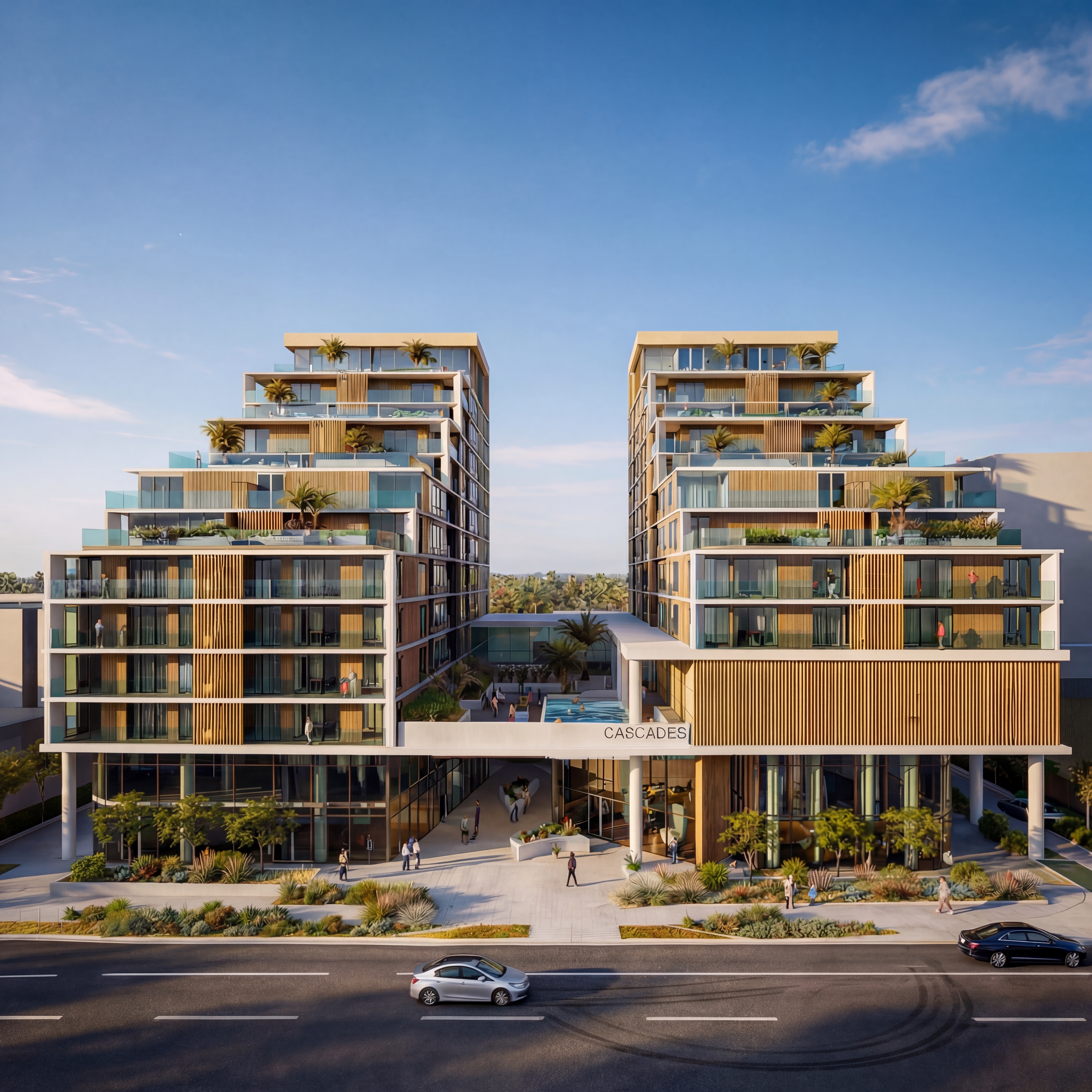 Cascades Plaza by Hyperspace Architecture