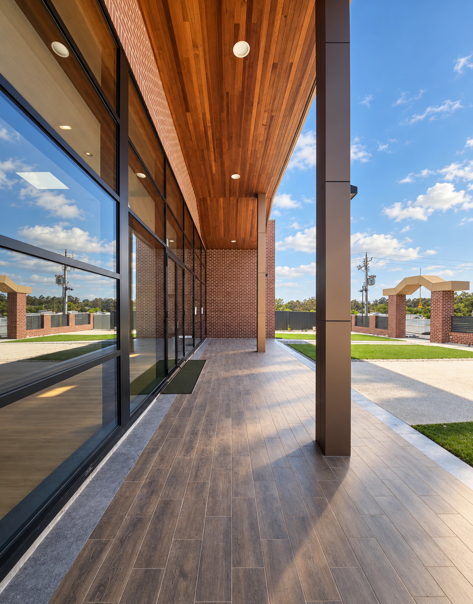 Shantiniketan Centre Awning, Florey, ACT, by Hyperspace Architecture