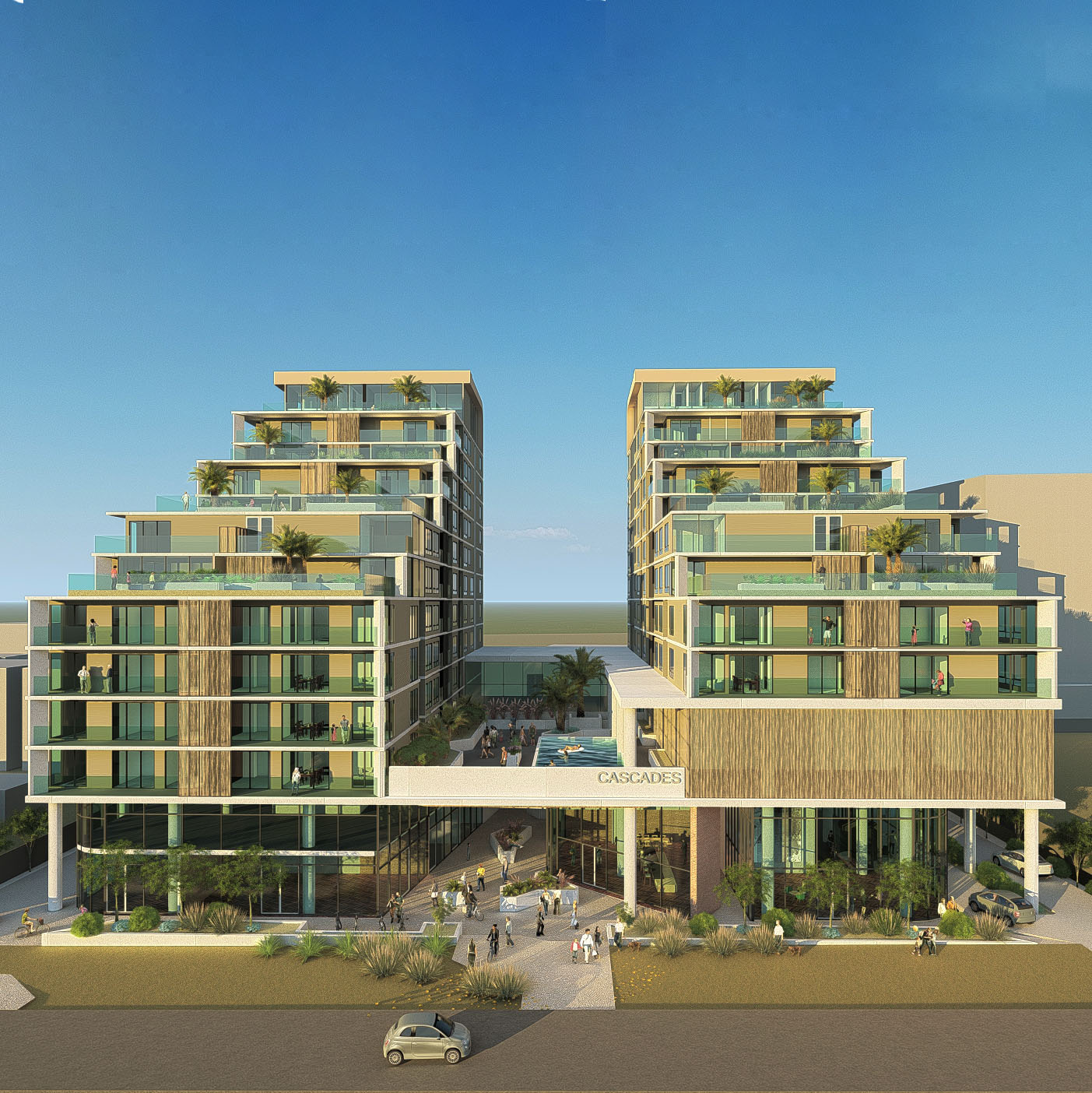 Cascades Residences by Hyperspace Architecture