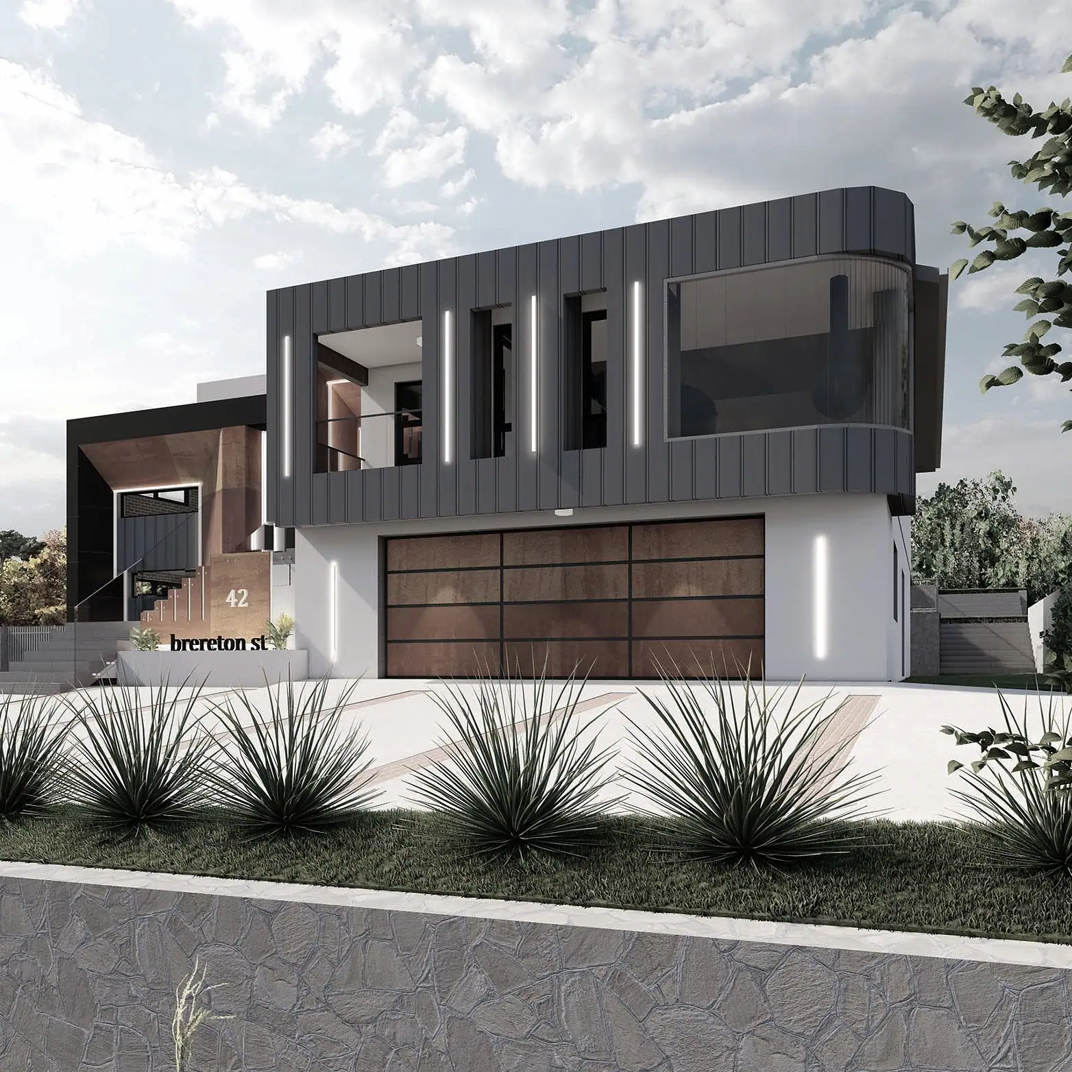 Curve Glass House, Garran, ACT, by Hyperspace Architecture